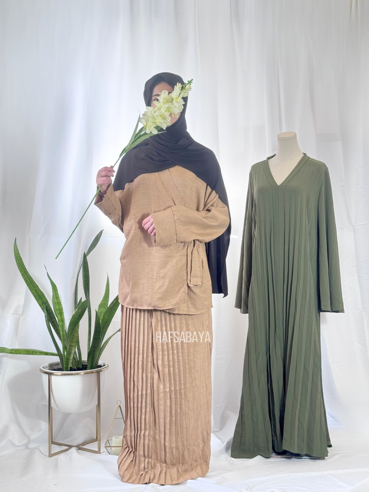 Ensemble jupe plissée