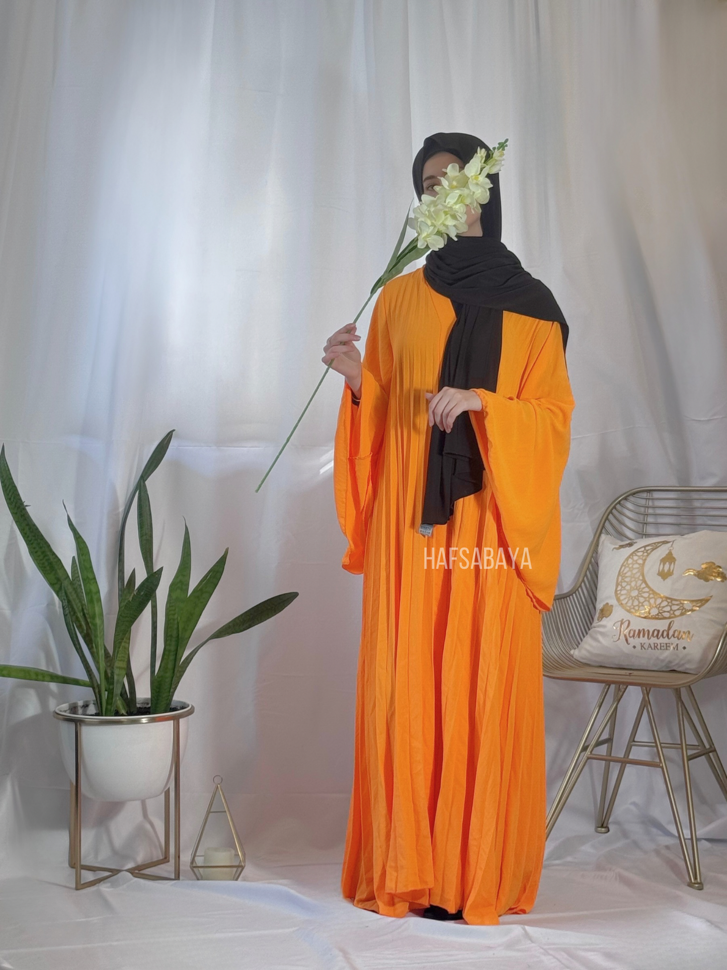 Abaya Ondulée - manches larges