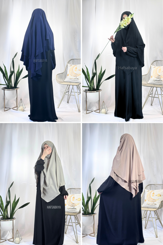 Bundle 4 Khimars Soie de Médine