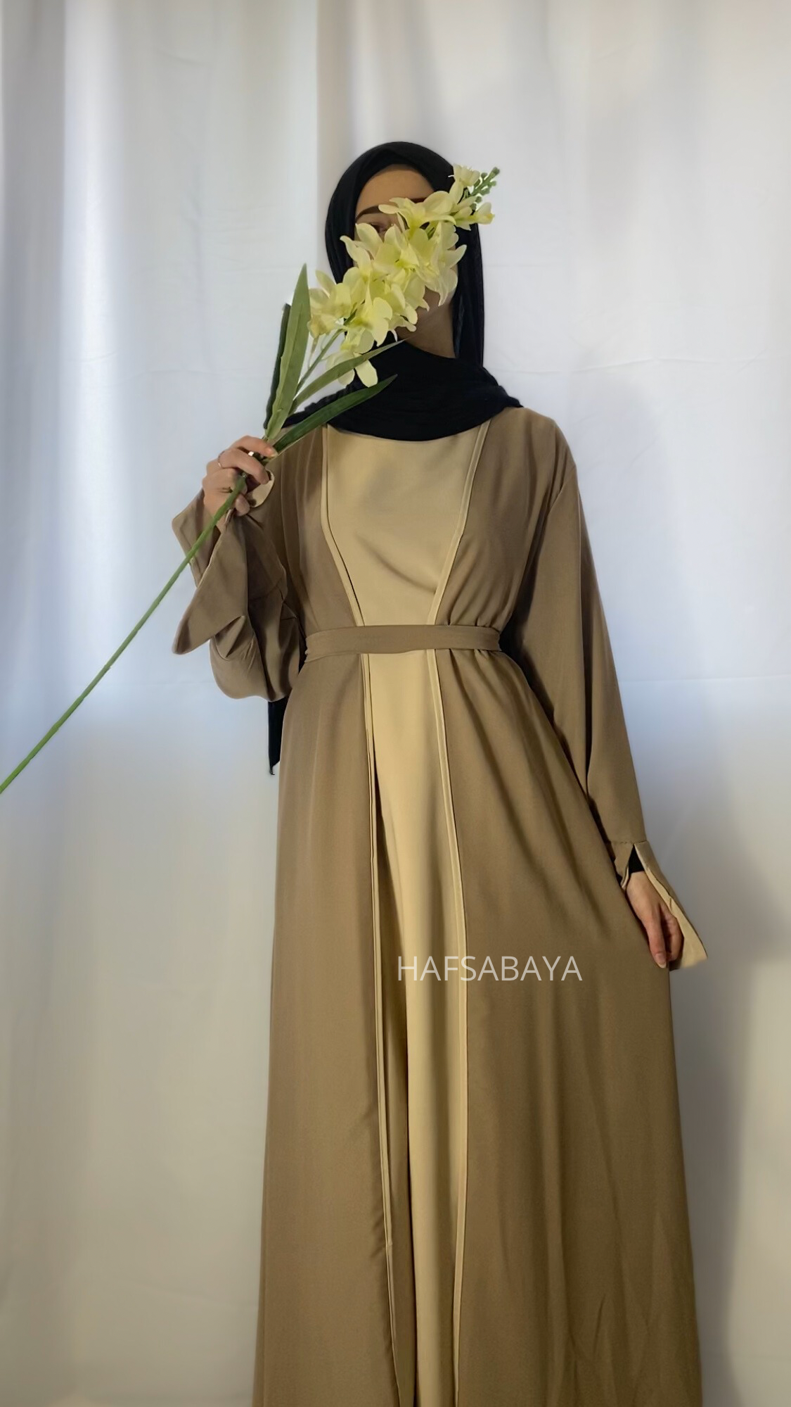 Ensemble Abaya Kimono – Élégant et leger